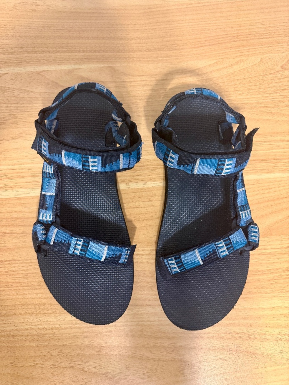 Teva Men's Original Universal Sandals Peaks Blue Black Aztec Print